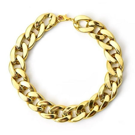 Portable for Small Medium Dog Chain Collar Pet Jewelry Accessories Cat Dog Gold Necklace Pet Necklace Chain Dog Collar Gold Collars Pitbull Collar GOLD L