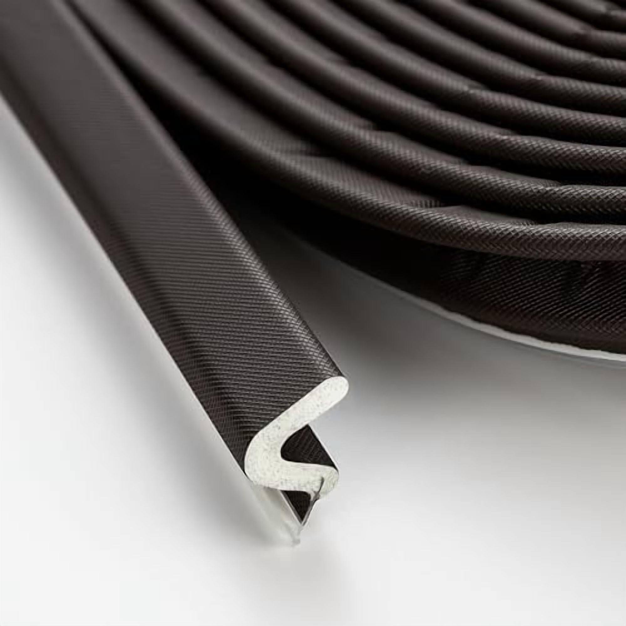 26 FT Door Frame Extra Thick Kerf Non-Adhesive Weather Stripping Seal Strip PU Foam, PE Cover, Groove Slot Installation For Large Gap, Sound, Dust, Water Insulation (26ft, White, Extra Thick Flanged - View #5