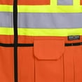 thumbnail image 5 of Pioneer V1022450-L Hi-Viz Reversible Insulated Safety Vest - Hi-Viz Orange, L, 5 of 6