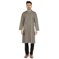 thumbnail image 1 of Atasi Kurta Indienne pour Hommes Tenue de Fête Robe Traditionnelle Chemise Longue Ethnique Unie, 1 of 7