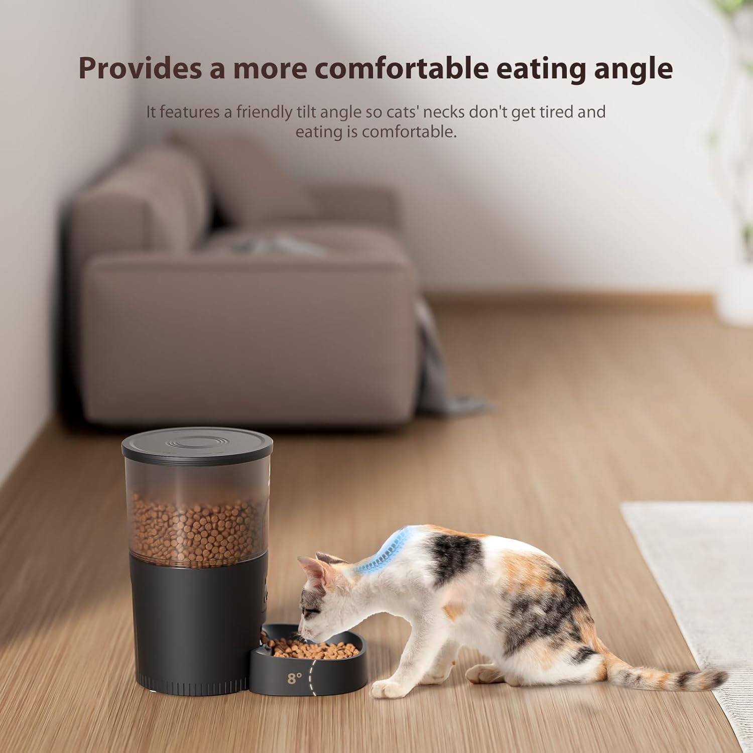 IMIPAW Automatic Cat Feeders, 3L Timed Cat Food Dispenser with Clog-Free Design, Dog Pet Feeder