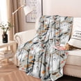 thumbnail image 2 of Halloween Ghosts and Witchy Elements Round Blanket,Comfortable Soft Flannel Throw Blanket,All Season,Warm Lightweight Blankets for Sofa Bed Couch Living Room Chair 47"x47", 2 of 5