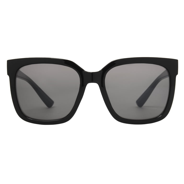 Foster Grant Women's Oversized Square Black Sunglasses photo 1