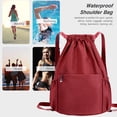 thumbnail image 4 of Mochila De Baloncesto Con Cordón Mochila Casual Impermeable Plegable Para Hombres Mujeres, 4 of 6