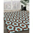 thumbnail image 2 of Ahgly Company Indoor Rectangle Patterned Blue Lagoon Blue Area Rugs, 2' x 4', 2 of 6