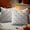White, variant on Decorative Pillow Case, Halloween Themed Two Color Quilted Pumpkin Fabric Slipcover for Indoor Couch Party Ornament