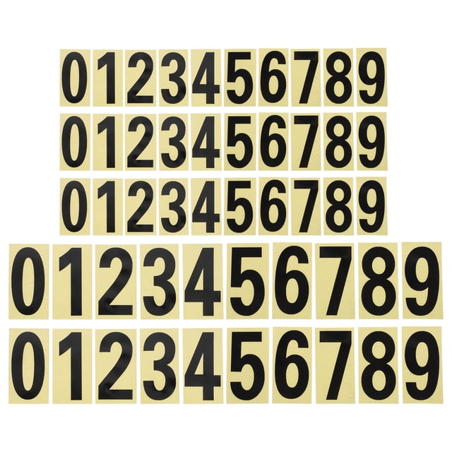 MasteelfCA 5 Sets Waterproof Mailbox Numbers Stickers Reflective Mailbox Numbers for Outside