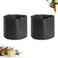 thumbnail image 2 of BESTONZON 2PCS 5 Gallon Aeration Pots Container Non-woven Plant Grow Bags with Strap Handles for Nursery Garden and Planting (Black), 2 of 6