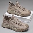 thumbnail image 5 of Domzle Roofing Shoes for Men - Safety Work Shoes, Steel Toe Anti Slip Insulating, Lightweight Breathable Khaki Wide 7.5, 5 of 5