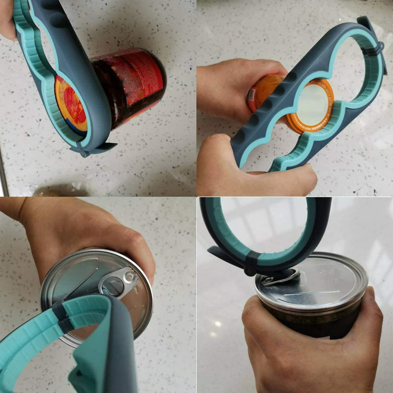 Minigrip Jar Opener 25-Pack for Seniors, Weak Hands, Arthritis - Easy Grip Opener for Jars & Bottles - Blue