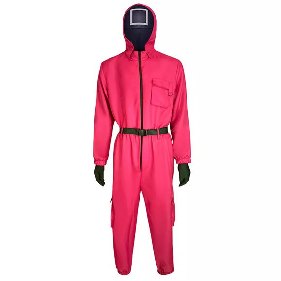 Money House cosplay costume Dali Dali mask red jumpsuit Halloween performance costume