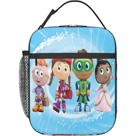 Cartoon Lunch Bags Super Anime Why! Insulated Lunch Tote Reusable Portable Lunch Box for Outdoor Office Picnic 10 X 4 X 8 in