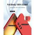 thumbnail image 2 of 3 in 1 for Samsung Galaxy S23 Case, with 2 Pack Screen Protector, with Full Camera Cover Protection，Liquid Silicone Slim Shockproof Protective Phone Case for Samsung S23 5G 6.1 (Red)…, 2 of 12