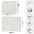 thumbnail image 4 of Outlined Organic Shapes Dish Drying Mat for Kitchen, Quick Drying Absorbent Soft Durable 18 x 24", 4 of 10