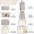 thumbnail image 2 of Set Packing Cubes KPX 8 para organizadores de equipaje de viaje Leopard, 2 of 6