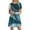 Light Blue, variant on JTZGDY Summer Dresses for Women Loose Fit Casual Tie Dye Marble Print Crewneck Tshirt Dress Short Sleeve Sundress Beach Cover Ups Blue L