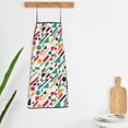 thumbnail image 5 of Naloa 1Pack Adjustable Bib Apron Waterdrop Resistant Cooking Kitchen Aprons for Women Men Chef, Colorful Spots Print, 5 of 5