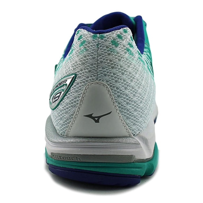 Mizuno Wave Rider 19 Women Round Toe Synthetic Green Running Shoe
