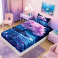 thumbnail image 5 of Manfei Magical Cherry Blossom Twin Sheet Sets for Kids Boys and Girls, Fantasy Tree of Life Bedding 3-Piece, 1 Flat Sheet, 1 Fitted Sheet and 1 Pillowcase, 5 of 6