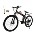 thumbnail image 5 of 26" wheels 27 speed double disc brake folding mountain bike MTB for adults Black, 5 of 18