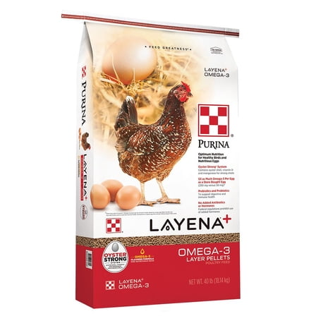 Purina Animal Nutrition Layena Plus Omega 3 Pellet 40lb