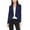 Navy, variant on Moa Collection Women's Long Sleeve Open Front Blazer Solid Office Jacket (S-3XL)