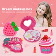 thumbnail image 2 of Juguetes de maquillaje de princesa de simulación para niñas, casa de juegos, cosméticos para niños, lápiz labial, sombra de ojos, juego de cosplay para fiestas infantiles, 2 of 5