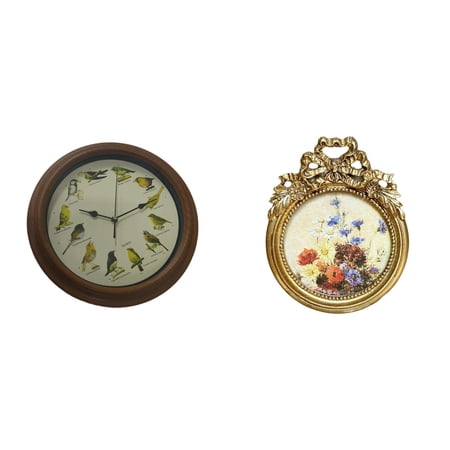 Singing Clock Wall Decor Photo Frame with a Vintage European 32cm Design an Ideal Wedding Anniversary Gift