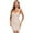 Nude, variant on BEAUKEY Women Spaghetti Strap Bandage Dress Sweetheart Neck Female Bodycon Knee Length