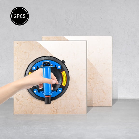 2Pcs 8" Vacuum Glass Suction Cup Tool to Lift Large Glass for Granite