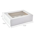 thumbnail image 4 of 10.25" x 13.25" x 4", White Cake Boxes with Windows, 2 Count, by Way To Celebrate, 4 of 6