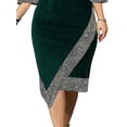 thumbnail image 6 of Gvmfive Plus Size Dresses for Women 3/4 Sleeve Irregular Party Dress, 6 of 6