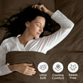 thumbnail image 5 of ROYALE LINENS - 4 Piece King Bed Sheet - Soft Brushed Microfiber 1800 Bedding Set - 1 Fitted Sheet, 1 Flat Sheet, 2 Pillowcase -Wrinkle & Fade Resistant Luxury Sheet Set (Chocolate Brown, King), 5 of 10
