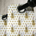 thumbnail image 3 of Ambesonne Guitar Grommet Curtain, Retro Hand Drawn Style, 50" x 108", Pale Coffee Black Pink, 3 of 6