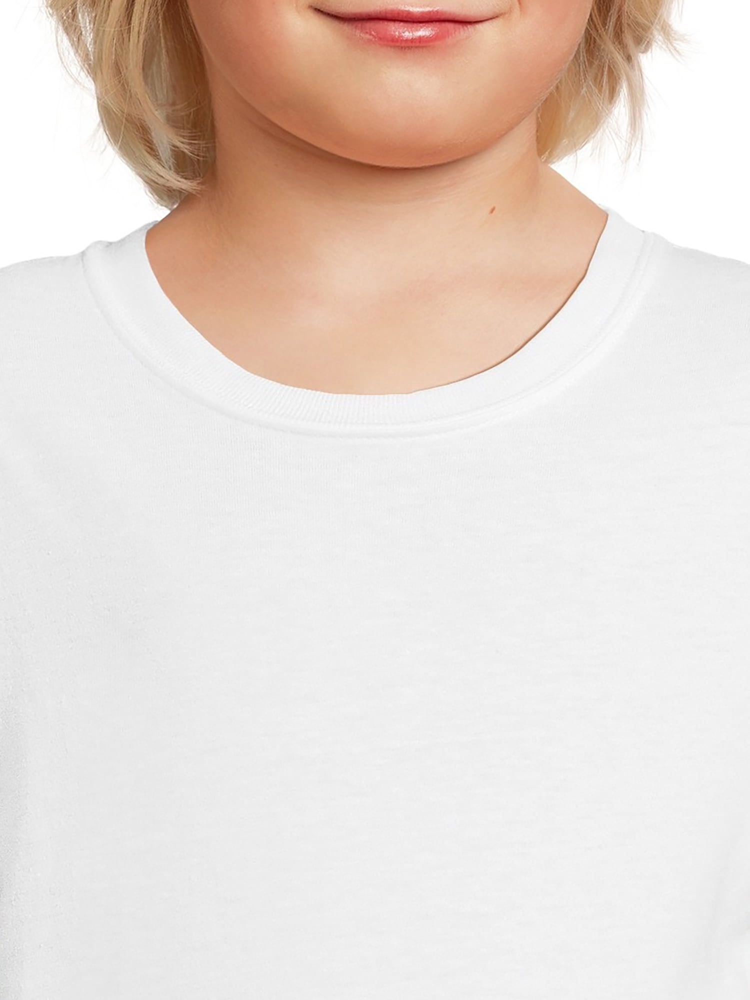 Wonder Nation Toddler Boys Crew Undershirt, 6-Pack, Sizes 2T-5T