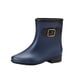 thumbnail image 2 of Zapatos impermeables antideslizantes para mujer, zapatos de lluvia de Color sólido, botas medias con cerrojo de tacón bajo de plástico Wmkox8yii  ghj501, 2 of 4