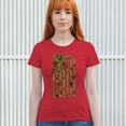 thumbnail image 4 of Camo American Flag T-Shirt USA Military Proud Army Veteran RED Friday 4th of July Camouflage Patriot Women's Tee, 4 of 7