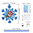 thumbnail image 2 of Kit de manualidades navideñas Winlyn, 24 juegos de adornos con forma de copos de nieve, 2 of 9
