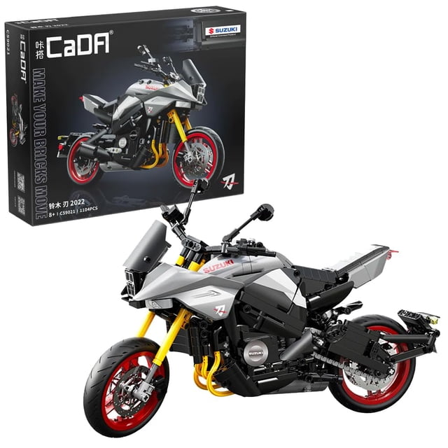 Set de bloques de construcción CaDA Suzuki Katana modelo a escala 1:6
