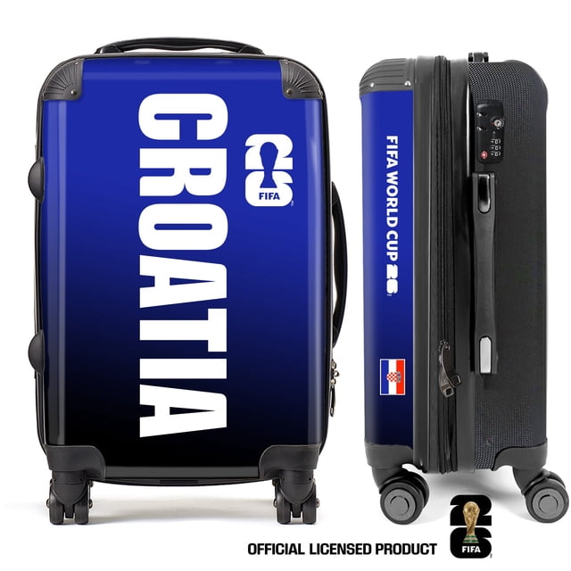 Croatia3 FIFA World Cup 2026TM Valise Cabine 20” à Roulettes Pivotantes avec Cadenas TSA