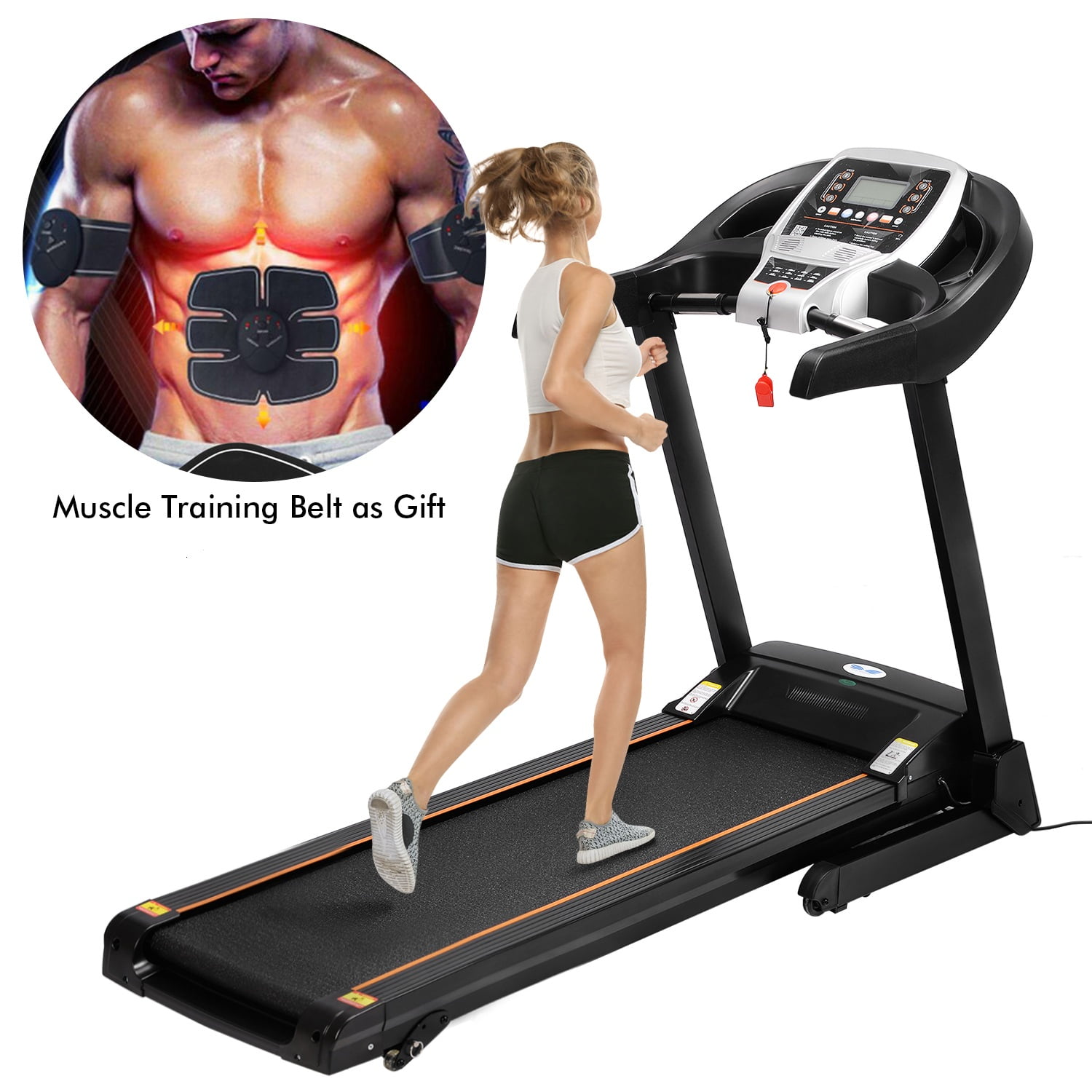 APP Bluetooth Control Electric Folding Treadmill With Incline Low Noise Fitness Training Equipment HDPML by