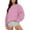 Pink, variant on AOOCHASLIY Women's 2023 Sweatshirt Fashion Women's Casual Long Sleeve Round Neck Ladies Loose Sweatshirt Tops Blouse