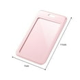 thumbnail image 6 of Dujiujun ID Card Holder Slide Cover Transparent Window Hanging Hole Protective Certificate Holder Stationery Students Nurse Office Workers Name Card Protector, 6 of 8