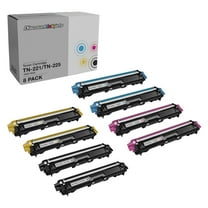 DI 8pk Toner Cartridges for Brother TN221 TN225 Black Magenta Yellow Cyan Compatible with: DCP-9020CDN HL-3140CW, HL-3150CDN, HL-3170CDW, HL-3180CDW