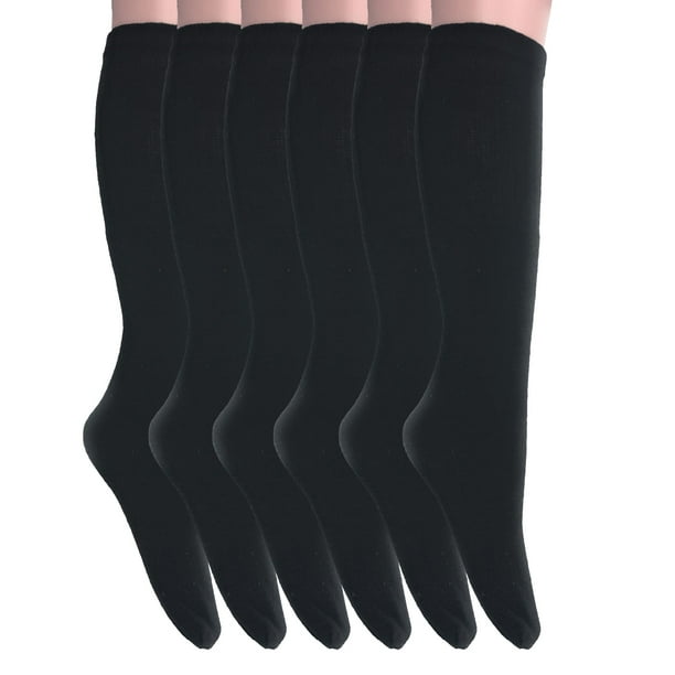 black knee high tube socks