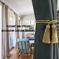 thumbnail image 5 of 2 Pairs Curtain Handmade Tiebacks Decorative Curtain Tiebacks Ropes Tie-Backs Curtain Holdbacks with Tassel for Home and office Window Drapery, 5 of 5