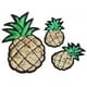 thumbnail image 2 of Apliques para ropa de bolsa, 3 piezas de parches de tela bordados con piña, parches bordados elaborados por expertos, 2 of 7