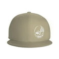 thumbnail image 3 of DouZhe Flat Brim Cap Snapback Hat, Tribal Style Skull Prints Adjustable Yellow Adult Baseball Cap, 3 of 6