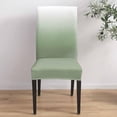 thumbnail image 2 of Sage Green Dining Chair Cover Set of 4,Stretch Chair Protectors Slipcover,Spandex Kitchen Chair Seat Back Cushion Slip Cover for Dining Room,Party,Hotel Abstract Gradient Minimalist Ombre Modern, 2 of 6