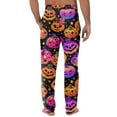 thumbnail image 5 of Domuza Halloween Pajamas for Men Horror Funny Print Casual Drawstring Sleep Pants Lightweight Cotton Soft Lounge Pajama Bottoms with Pockets Gold L, 5 of 6